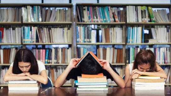 students-stressed-in-library
