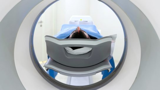 Person in MRI machine